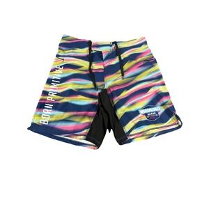 Born Primitive CrossFit Hybrid Shorts Mens 34 Multi Colored Miami Festival